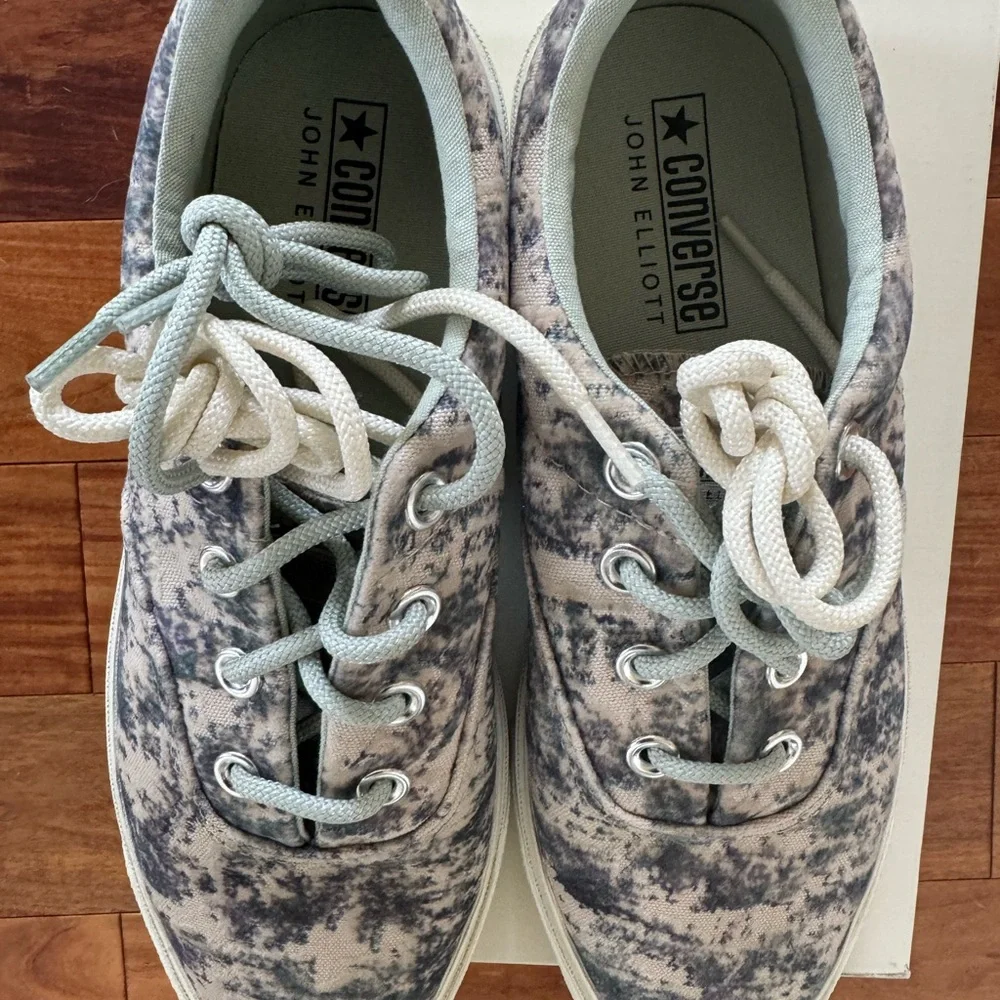 Converse John Elliott Skid Grip OX French Oak Green textured fabric, new, no box - Picture 7 of 7